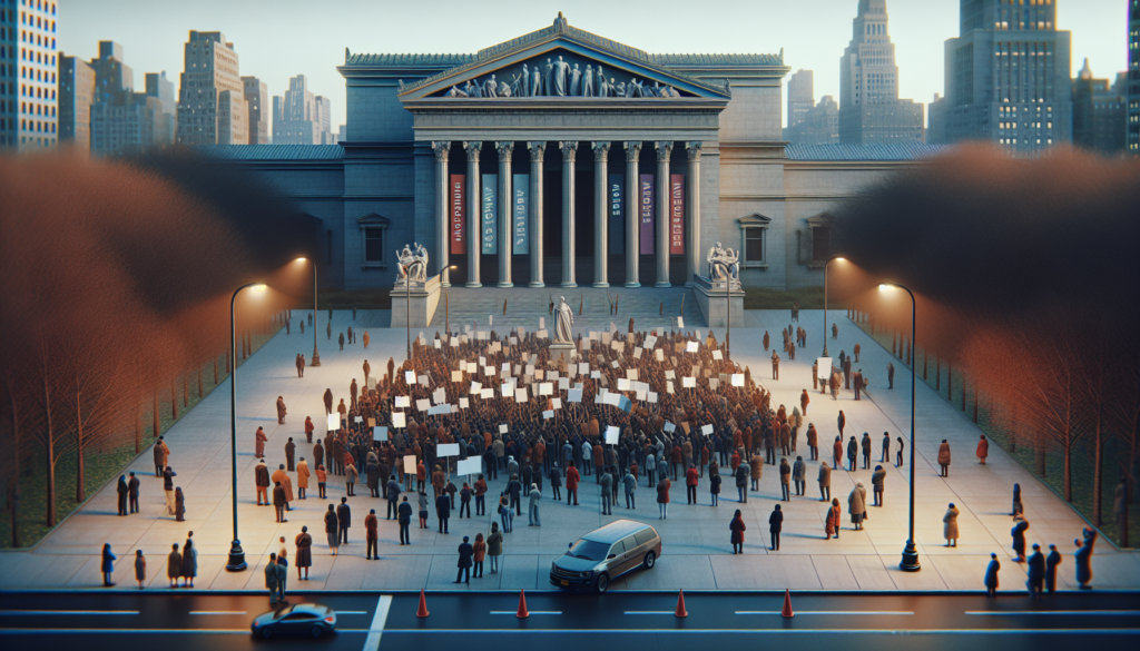 American Folk Art Museum Workers Stage Picket Protest Demanding Fair Wages Amid Contract Negotiation Standoff - haber görseli 1
